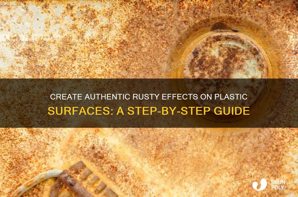 how to make plastic look rusty