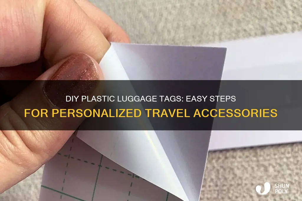 how to make plastic luggage tags