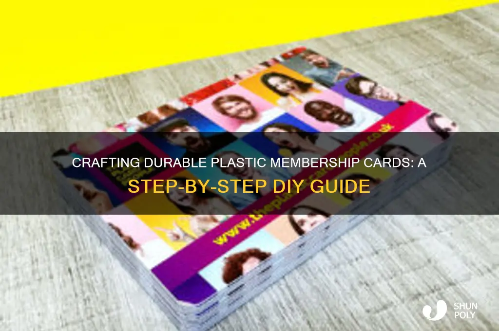 how to make plastic membership cards