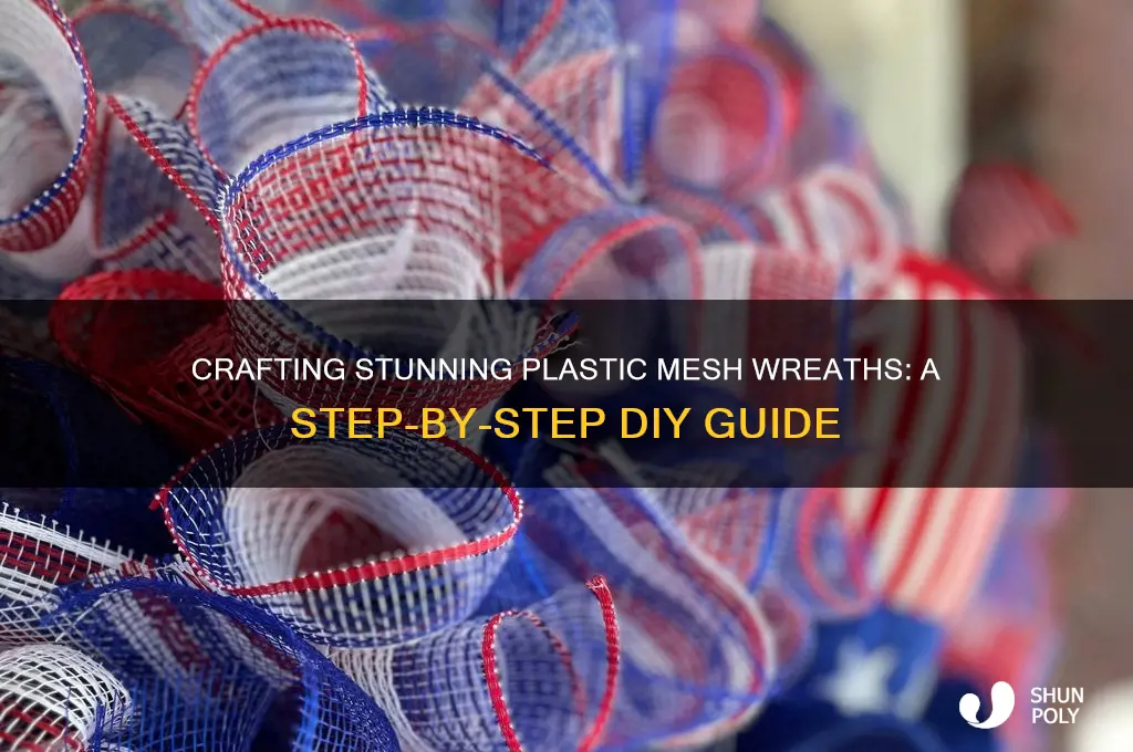 how to make plastic mesh wreaths