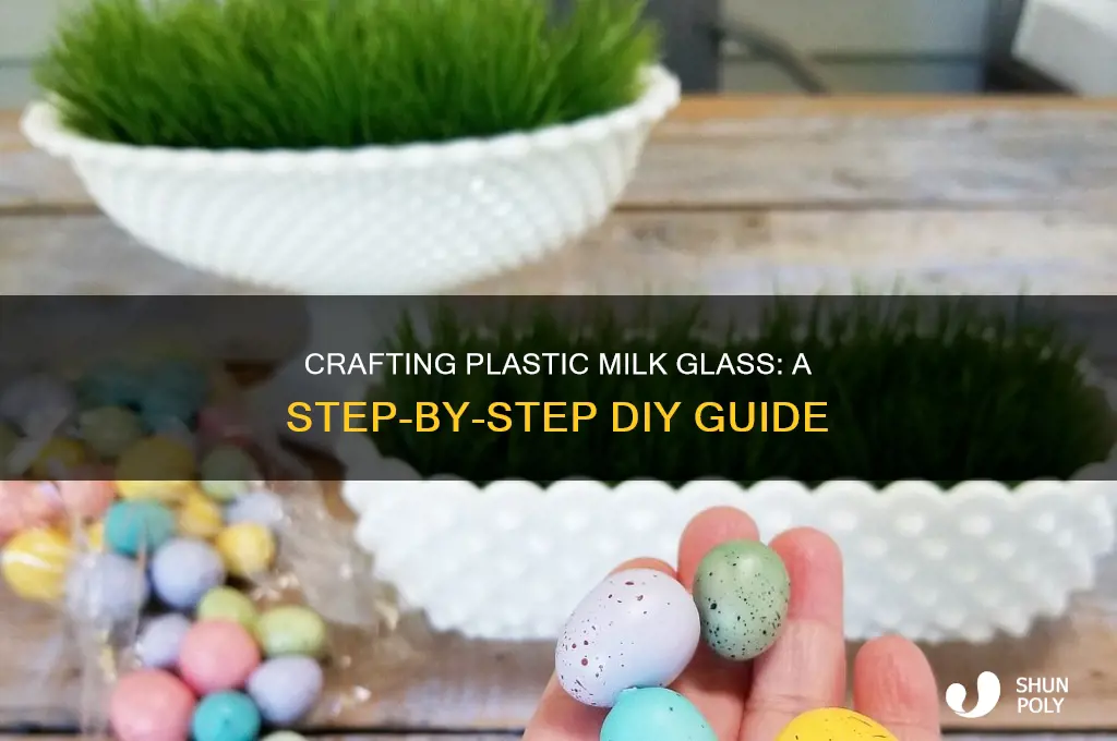 how to make plastic milk glass