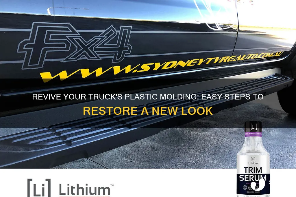 how to make plastic molding on trucks look new