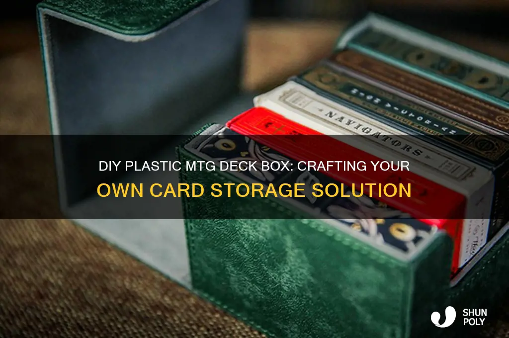 how to make plastic mtg deck box