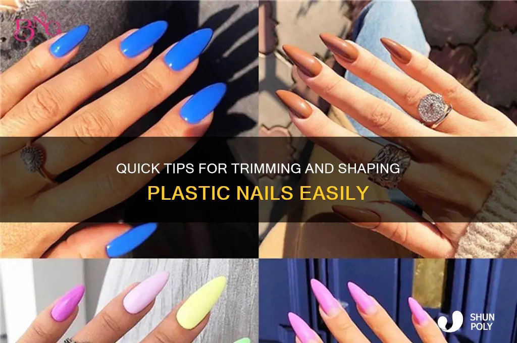how to make plastic nails shorter