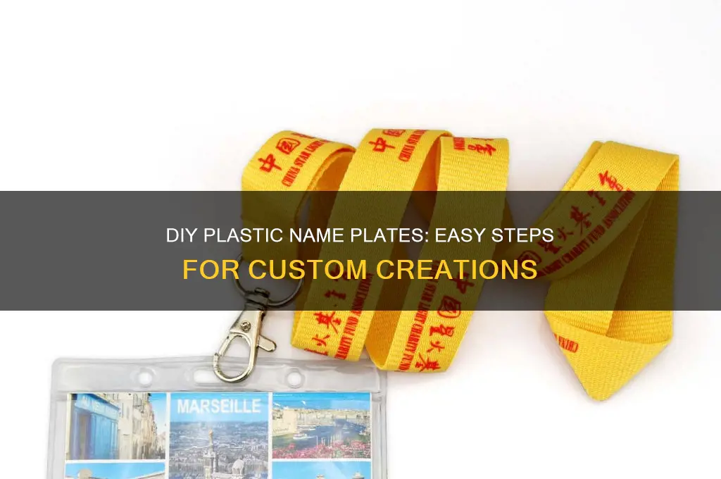 how to make plastic name plates