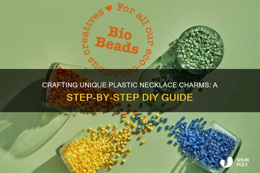 how to make plastic necklace charms