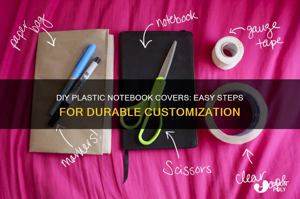 how to make plastic notebook covers