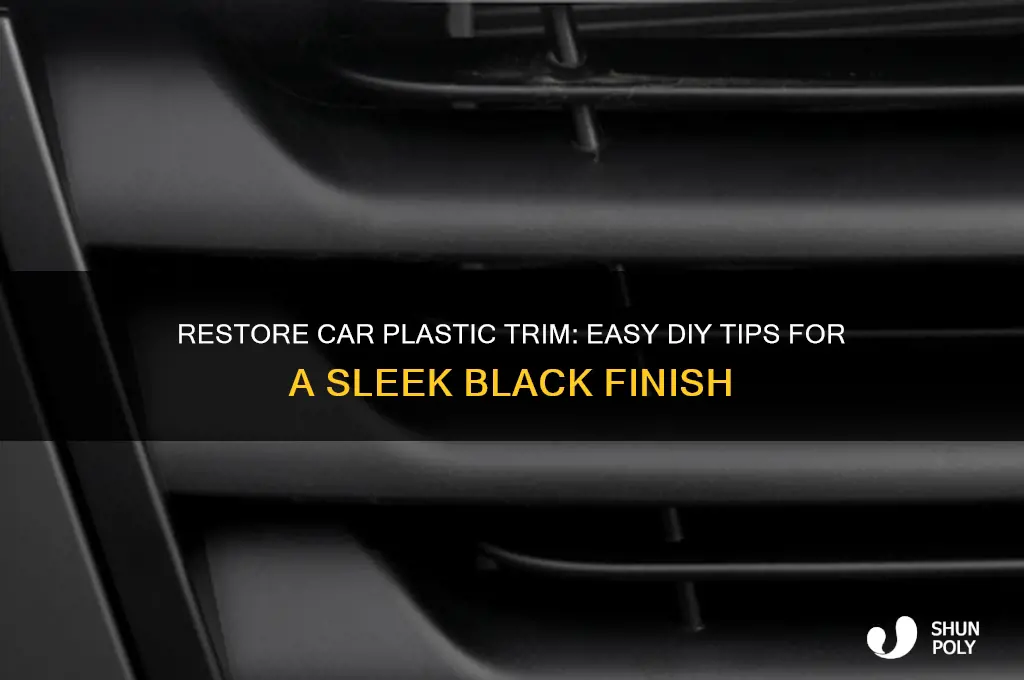 how to make plastic on car black again