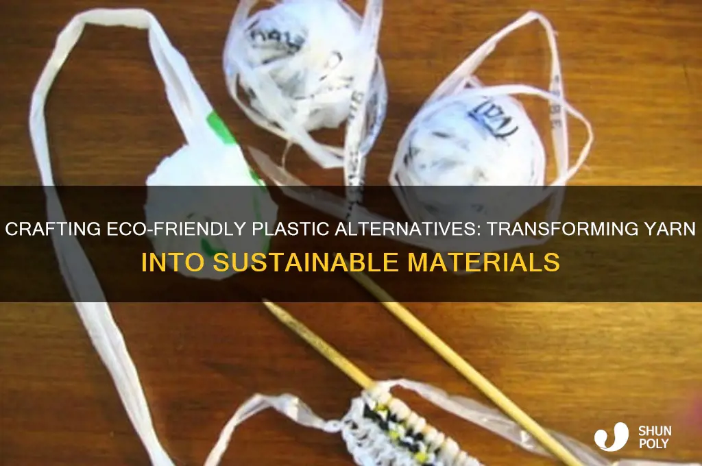 how to make plastic out of yarn