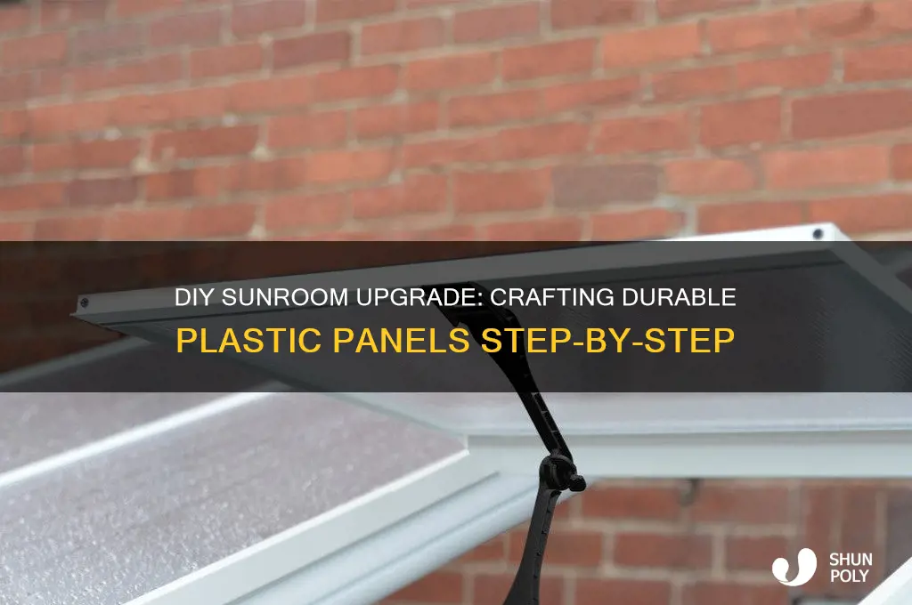 how to make plastic panels for sunroom