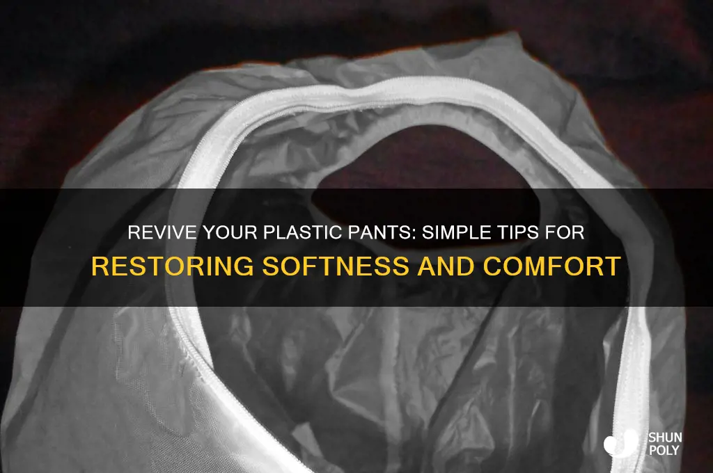 how to make plastic pants soft again