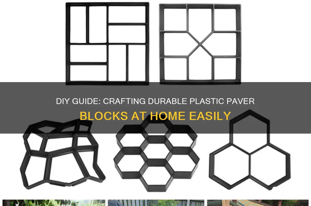 how to make plastic paver blocks