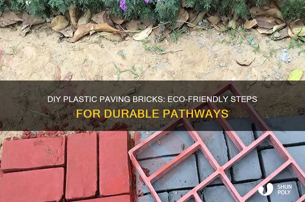 how to make plastic paving bricks