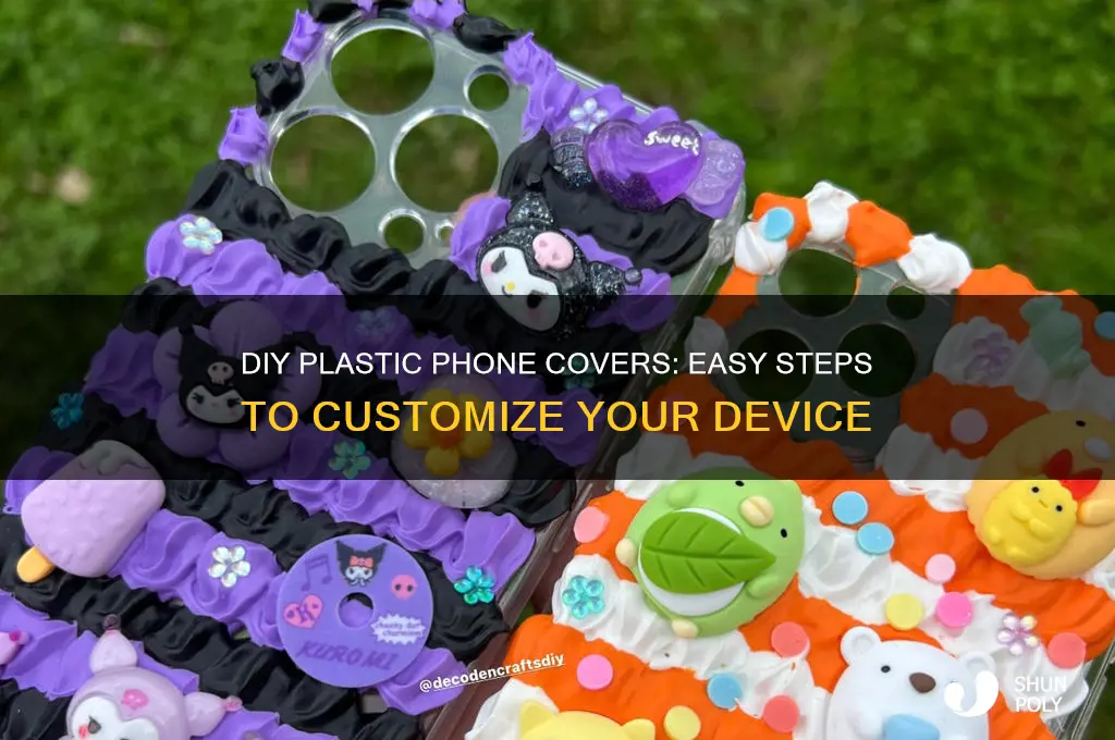 how to make plastic phone covers