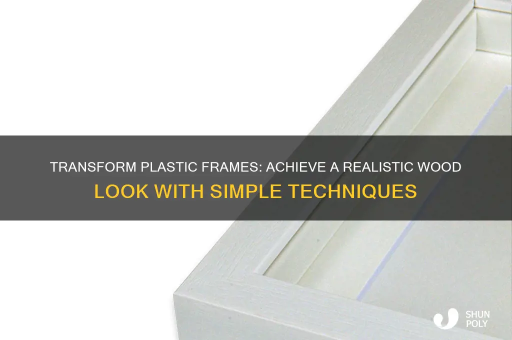 how to make plastic picture frames look like wood