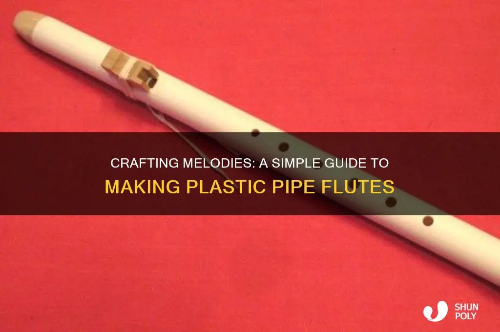 how to make plastic pipe flute
