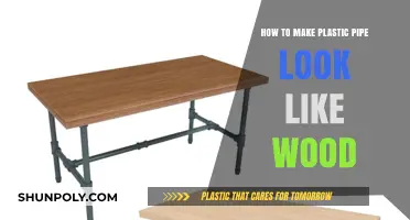 Transform Plastic Pipes into Realistic Wood Finish: DIY Guide