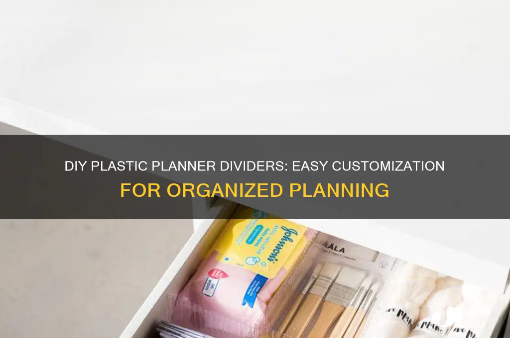 how to make plastic planner dividers