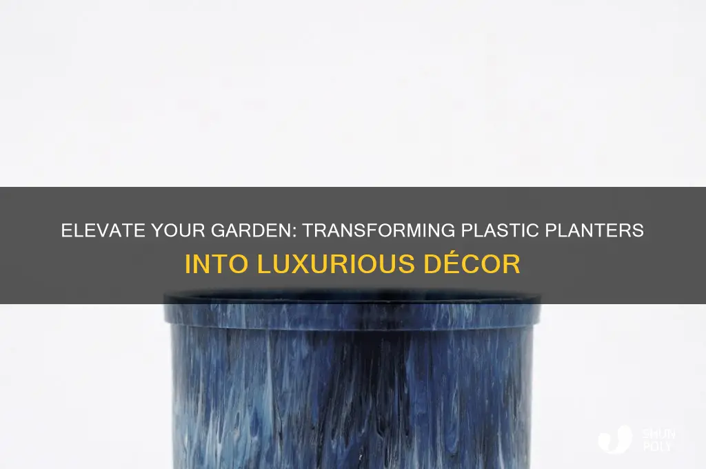 how to make plastic planters look expensive