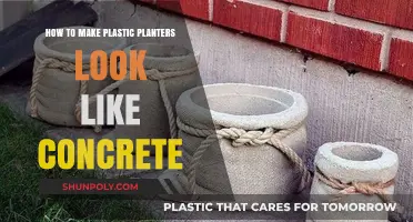 Transform Plastic Planters into Concrete Look-Alikes with Easy DIY Techniques