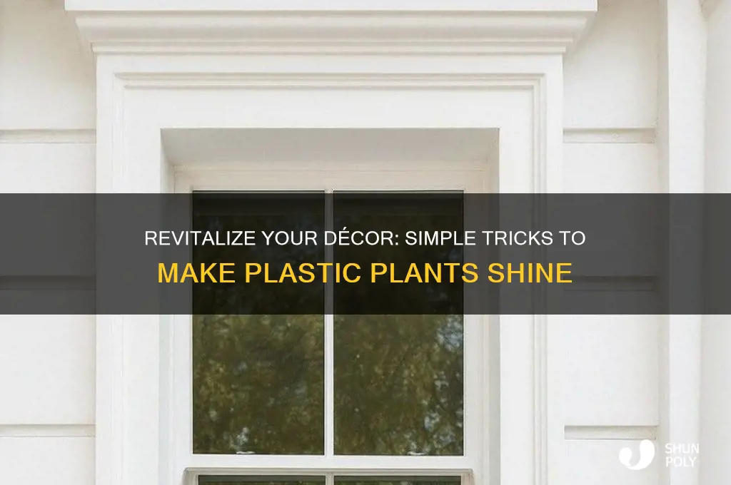 how to make plastic plants shine