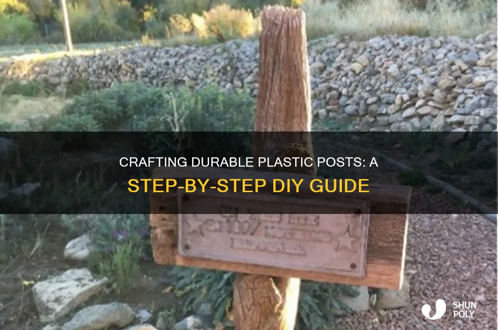 how to make plastic posts