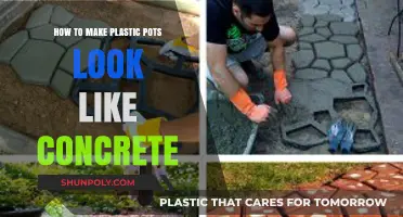Transform Plastic Pots into Concrete-Look Planters with Simple DIY Techniques