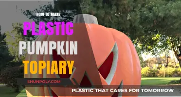 Crafting a Festive Plastic Pumpkin Topiary: Easy DIY Guide