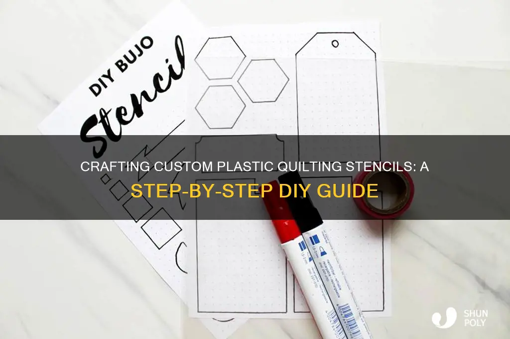 how to make plastic quilting stencils