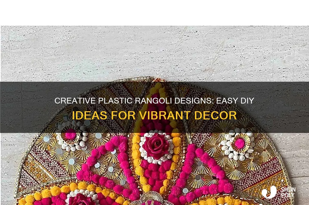 how to make plastic rangoli designs