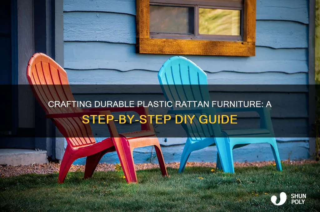 how to make plastic rattan furniture