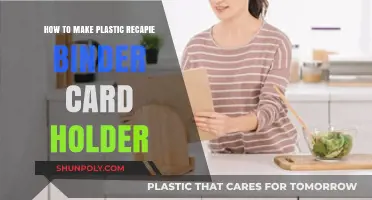 DIY Plastic Recipe Binder Card Holder: Easy Crafting Guide