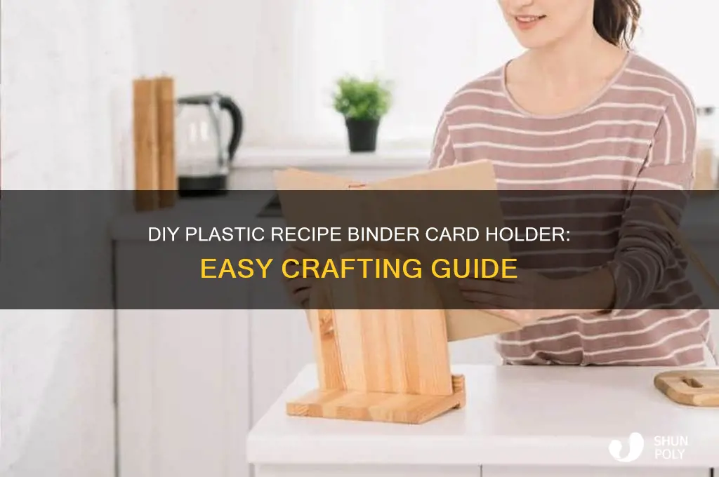 how to make plastic recapie binder card holder