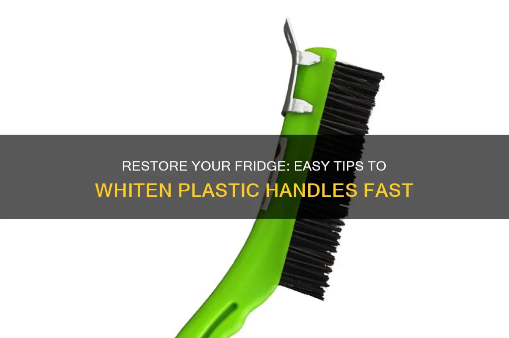 how to make plastic refrigerator handles white again