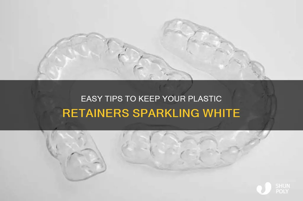 how to make plastic retainers white