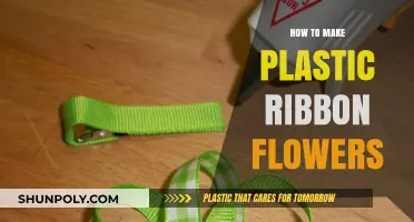 Crafting Delicate Plastic Ribbon Flowers: A Step-by-Step DIY Guide