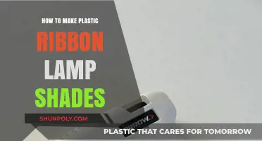 DIY Plastic Ribbon Lamp Shades: Creative Lighting Craft Tutorial