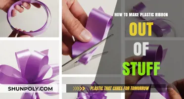 Creative Recycling: Crafting Plastic Ribbons from Everyday Materials