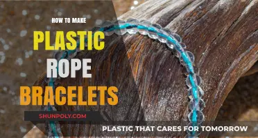 Crafting Colorful Plastic Rope Bracelets: A Simple DIY Guide