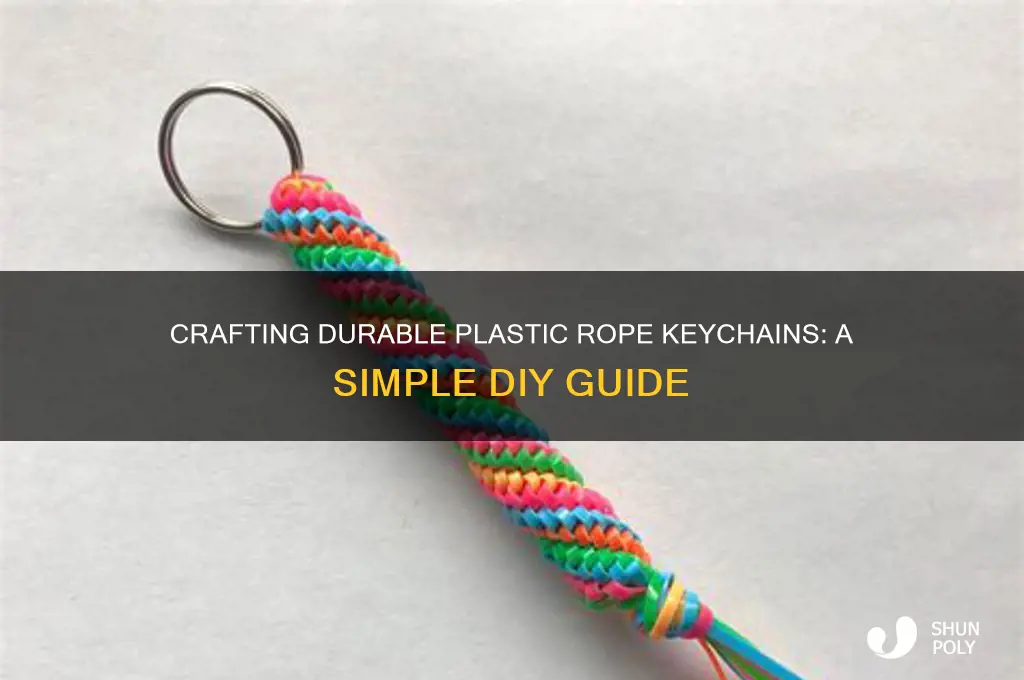 how to make plastic rope keychains