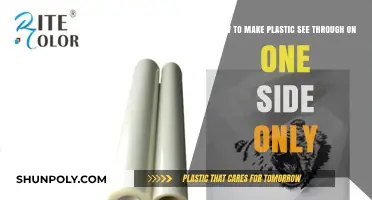 One-Sided Transparency: Techniques to Make Plastic See-Through on One Side