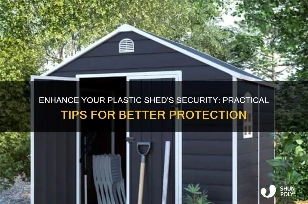 how to make plastic shed more secure