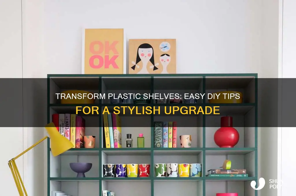 how to make plastic shelves look nice