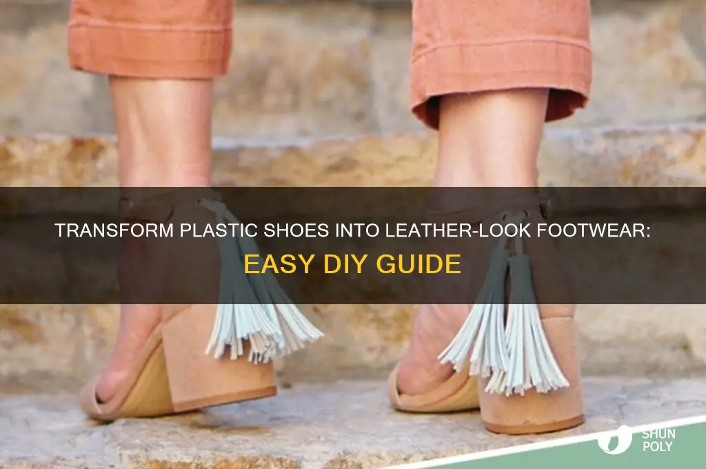 how to make plastic shoes look like leather