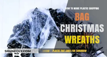 Creative Christmas Wreaths: Upcycling Plastic Shopping Bags for Festive Decor