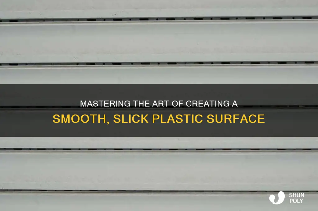 how to make plastic slick