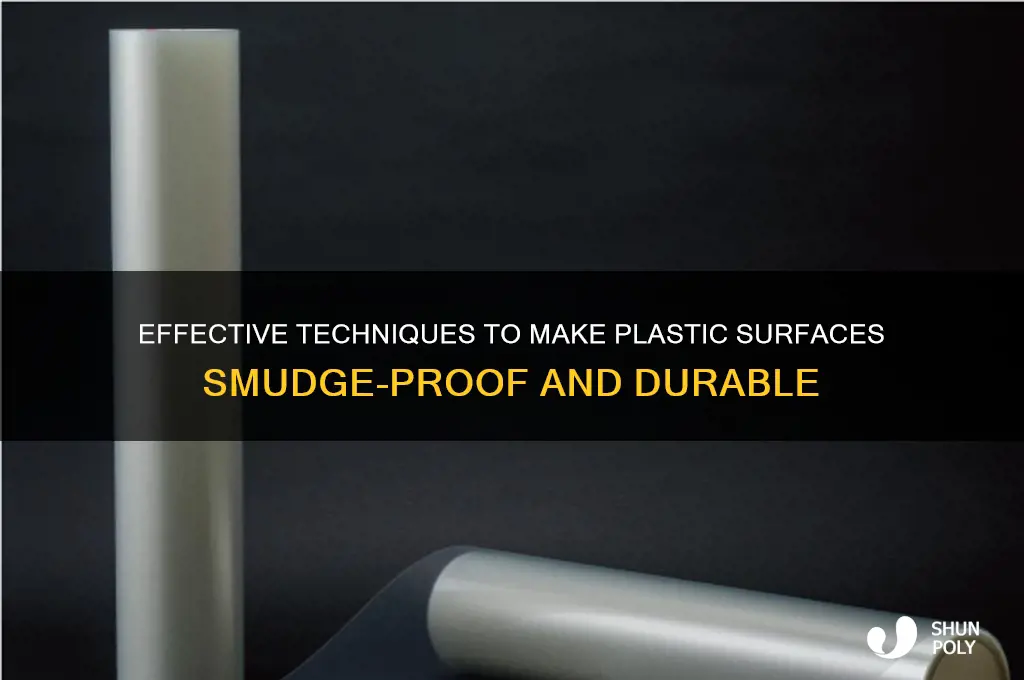 how to make plastic smudge proof