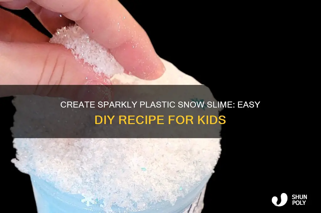 how to make plastic snow slime