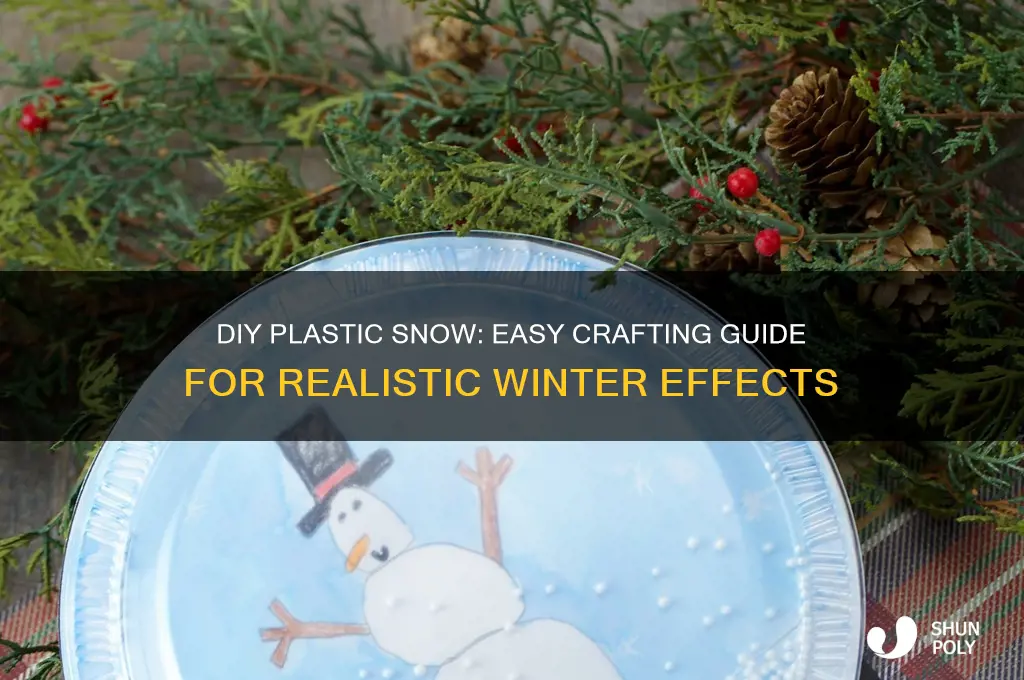 how to make plastic snow
