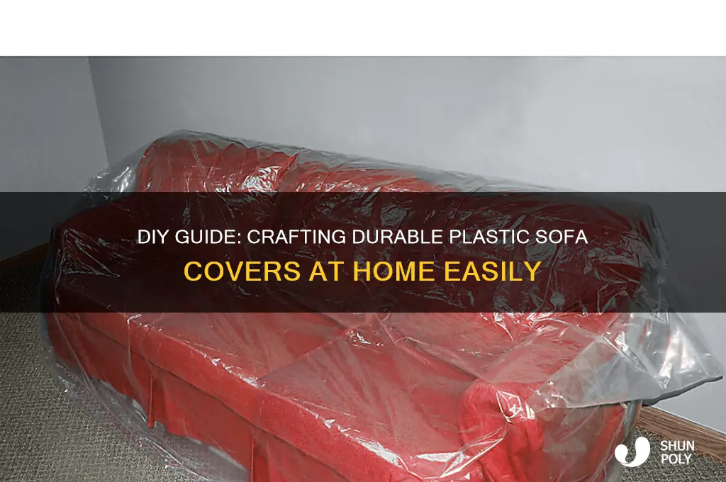 how to make plastic sofa covers